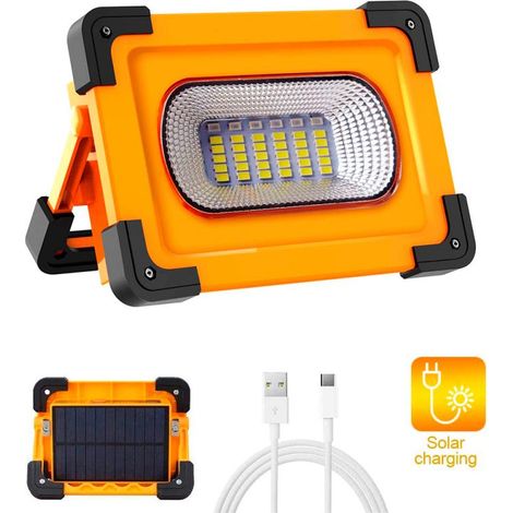 Spot solaire LED portable avec batterie Power Bank 30W 6000K - Ledme - LM6336 (1/5)