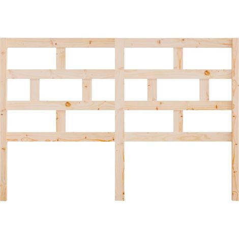 Testiera per dormire accessorio per camera da letto 141 x 4 x 100 cm in legno di pino massiccio TDL0206725