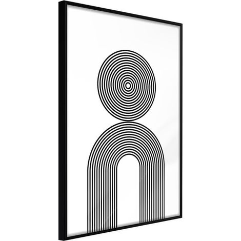 Affiche Murale Encadrée "Internal Balance" 40 x 60 cm Noir