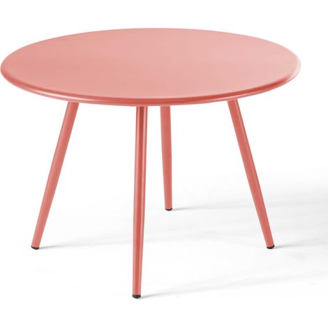 Table basse ronde en métal argile 50 cm - Palavas