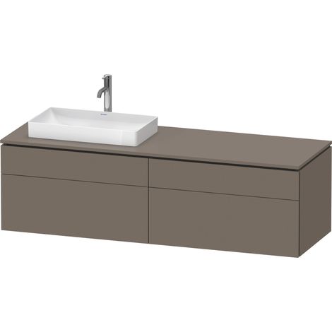 Duravit L-Cube Konsolenwaschtischunterbau wandhängend, inklusive