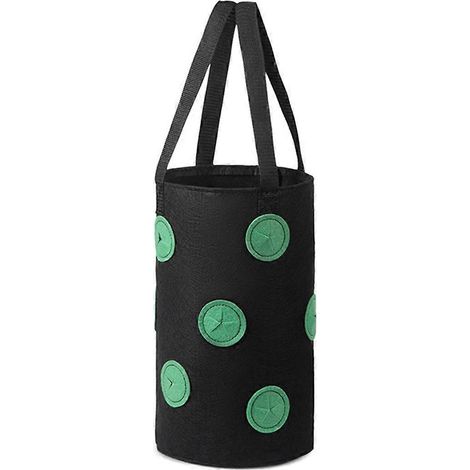 sac de culture suspendu en feutre multifonction à 12 trous pour tomates, D-- (1/5)