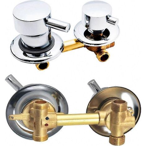 Mitigeur thermostatique en laiton massif 2/3/4/5 voies pour douche, baignoire et hammam. Filetage 2 voies 9cm (1/5)