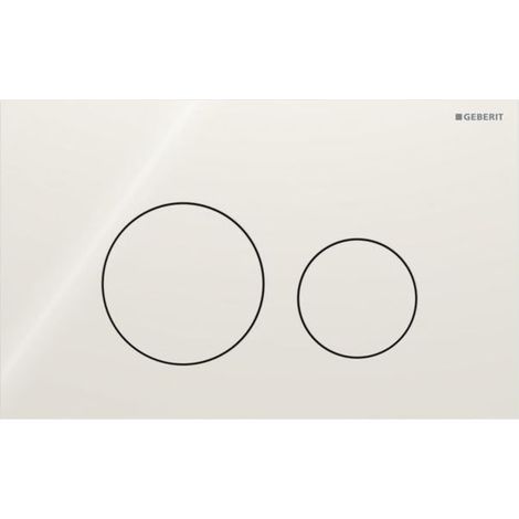 Geberit Sigma40 - Plaque de déclenchement, verre/gris sable 115.628.JL.1