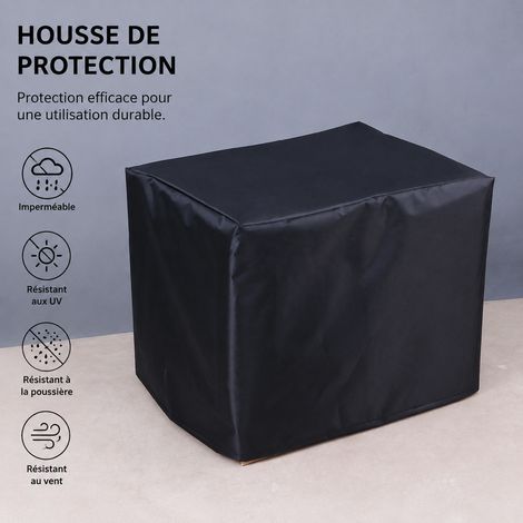 Housse de protection imperméable et anti-poussière noir pour machine et mobilier noir 100 g – Livraison gratuite