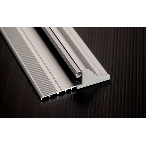 Soglia in alluminio antipioggia domatic d-rain porte e infissi argento cm 105 dimensione disponibile: lunghezza 105 cm argento