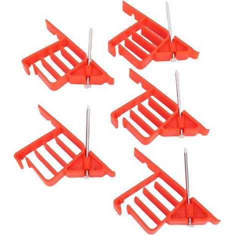 OMABETA empileurs de câbles avec clous Empileurs de câbles électriques, 25 pièces, Clips de fixation de bricolage raccord Rouge (1/5)