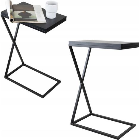 Your Loft Design Monte Beistelltisch 40x25x60cm Schwarzes Metall (1/5)