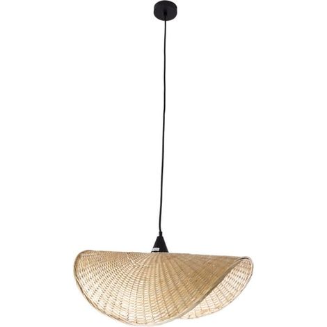 Lampada a sospensione rattan nero Koshi Maxlight E27 P0498 (1/4)