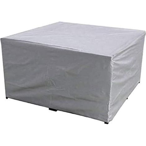 Housse de Protection Mobilier Jardin 150x150x75 cm Tissu Polyester Imperméable Anti-UV Abri pour Table et Chaises (1/5)