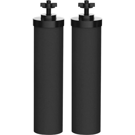 Élément Filtrant - Charbon Actif à Base de Noix de Coco - Pour Système de Filtration par Gravité - Compatible avec Filtres à Baril en Acier Inoxydable - 2 Pièces (1/5)