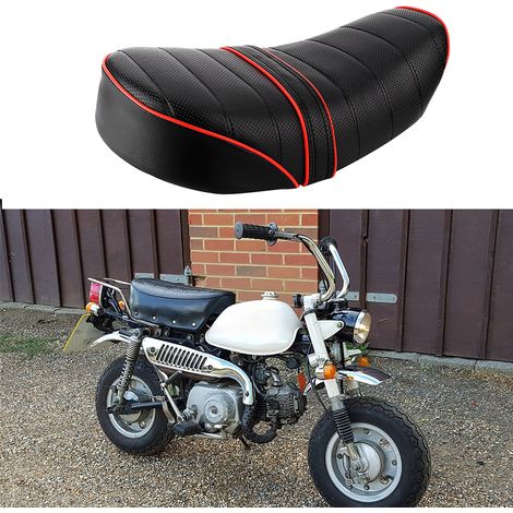 Retro-Motorradsitzkissen aus Leder mit Ständer für mehr Komfort, kompatibel mit Z50, Z50J, Z50R, G50F, Golf 50 und Monkey (1/5)