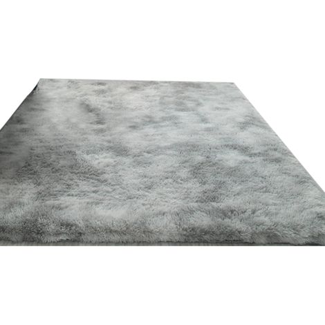 1 Tapis shaggy, 160x230 cm, peluche dense, gris, salon (1/5)