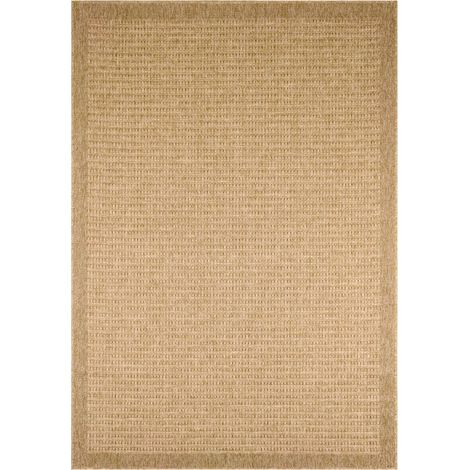Indoor/outdoor beige rug with jute hessian effect 120 x 160 cm - Finch (1/5)