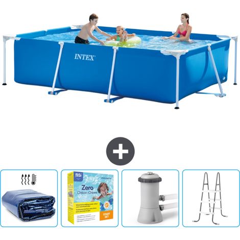 Intex Piscine Tubulaire Rectangulaire - 300x200x75 cm - 5-pièces SCB13 (1/5)