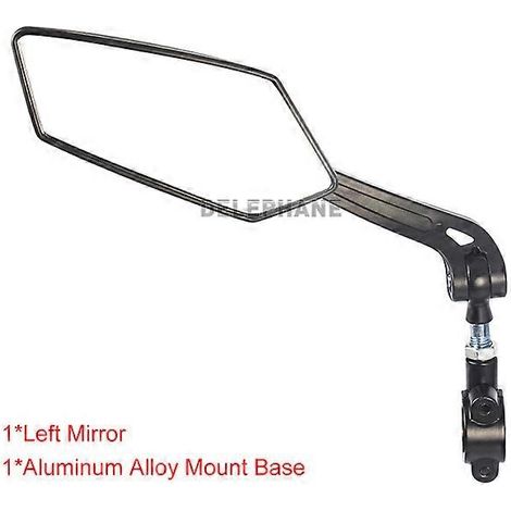 Rétroviseur de vélo avec réflecteur réglable et pivotant, accessoire pour vélo, scooter électrique et trottinette. (1/5)