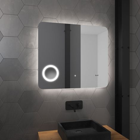 Specchio Bagno LED retroilluminato 80x70x4.5 cm - ATMOSPHERE PLUS