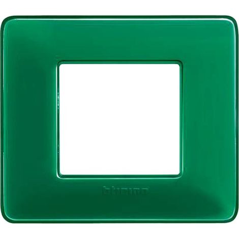 Placca 2 Moduli Matix, in tecnopolimero, Smeraldo