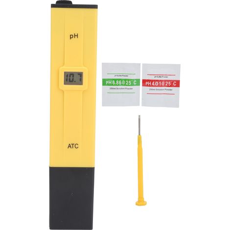 Testeur de pH numérique PH-107, mesureur d'acidité de l'eau 0.0-14.0pH, stylo de qualité d'eau digital