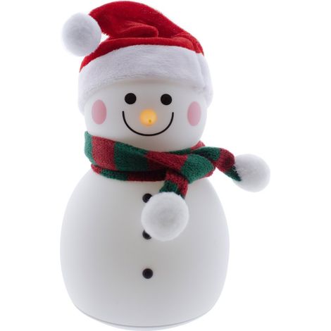 Lámpara portátil decorativa LED Muñeco de nieve (1/5)