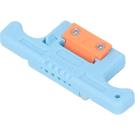 Pince à dénuder pour fibres optiques à 5 fils, outil de dénudage longitudinal pour câbles à fibres optiques ruban de 1,9 à 3,0 mm², bleu (1/5)