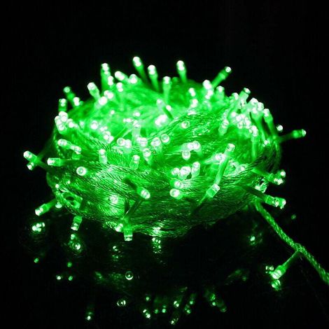 Guirlande Lumineuse Carnaval Mariage Extérieur Jardin Intérieur Éclairage, LED Fairy Tale Tree Lights Festive Tree Lights Décoration de Noël, vert, 20M 200 LED.. (1/4)