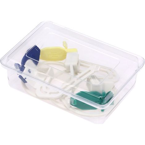 Juego de 3 instrumentos dentales: soporte para sensor de posicionamiento para sensores de rayos X dentales, localizador digital de película de rayos X para laboratorio dental. (1/5)