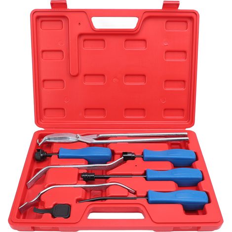 Ortviai Kit d’outils pour freins à tambour 8 pièces – compresseur de ressorts, tournevis de réglage, boîtier robuste (1/5)