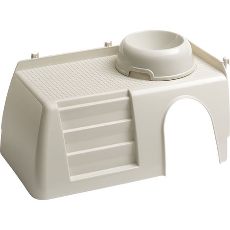 Ferplast PUB 3252 Casetta in plastica per gabbie Cavie 100 Deluxe e Rabbit 140. Variante PUB 3252 - Misure: 42 x 25 x h 16.5 cm - (1/3)