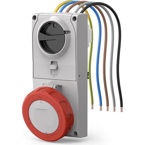 Presa a incasso proxima con fusibile 3p+n 16a 6h scame 408.1687