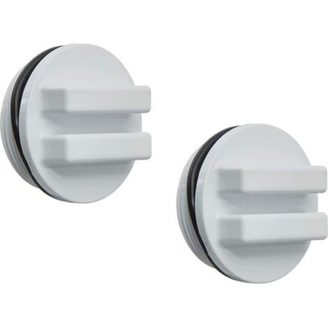 2 Pièces 1. 5 Filetée Retour Ligne Hivernage Plug Filtre Bouchon de Vidange avec O- Anneau pour Hiver Piscines Pendant Hiver Et pour Piscine Spa Filtre Bouchon de Vidange (1/5)