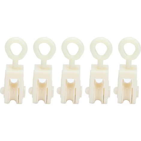 Lot de 25 poulies fixes en plastique pour serres et poulaillers, compatibles avec la plupart des élevages de bétail. (1/5)
