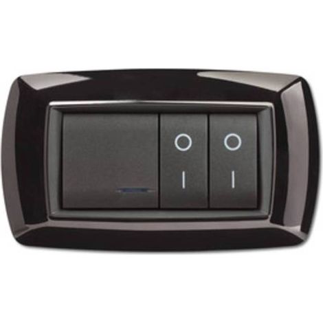 PLACCA LIFE LIVING PLAST NERO 4P