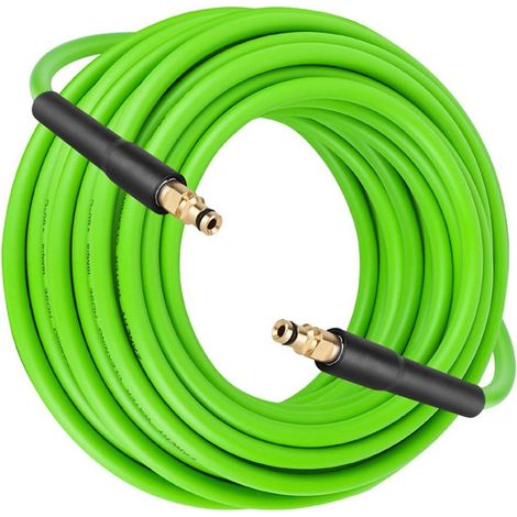 Tuyau d'extension pour nettoyeur haute pression Karcher, 15 m, avec connecteur rapide, vert, tuyau de rechange pour Karcher K2 K3 K4 K5 K7, compatible avec les séries K