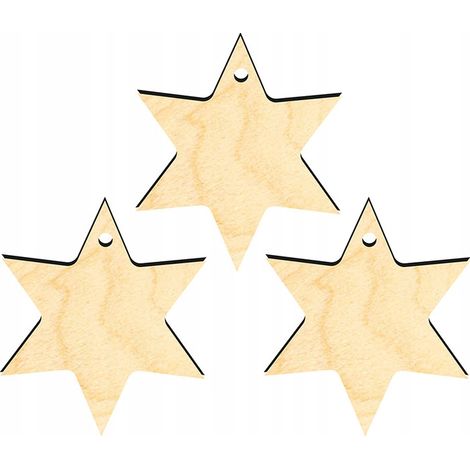 Weihnachtsbaumschmuck aus Holz Z13 3-tlg. (1/3)