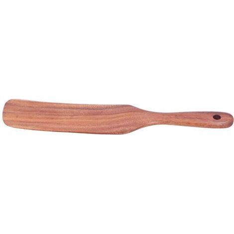 Spatule à frire en bois Beefsteak Pelle Spurtle Vaisselle Cuisine Ustensile de cuisine29x5.5cm (1/4)