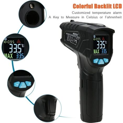 Thermomètre Industriel IRB 50 ℃ 550 ℃, Testeur de Température Infrarouge Portable, pour CVC, équipement Mécanique (1/4)