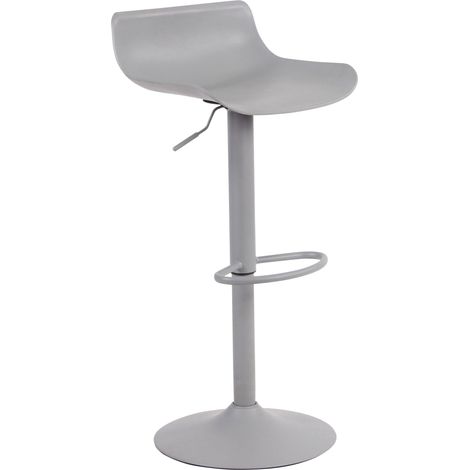 Tabouret de bar Aveiro pivotant avec réglage de la hauteur Gris (1/7)