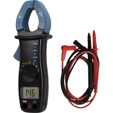 Tibelec – Multimètre à pince ampèremétrique digitale 5 fonctions 600V 600A CAT III – Mesure de tension, intensité, résistance, test de diode – Garantie 5 ans