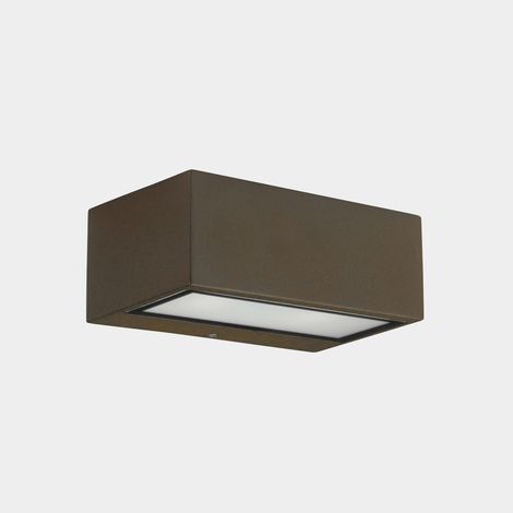 LEDS C4 Nemesis LED 90x220mm Outdoor LED Up Down Marrone chiaro, Opal IP65 17.5W 2700K