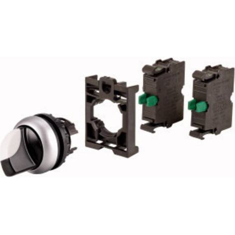 Eaton 110922 M22-WKV-2K10-BVP Interruttore Anello frontale in plastica Leva a bandiera Nero 1 pz. (1/3)