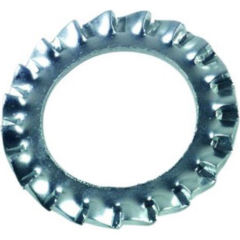 Rondelle éventail à dentures extérieures (AZ) DIN 6798 A Zingué - 16 mm - BIVI (1/2)