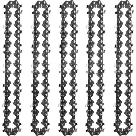 4 Pièces Chaînes De Tronçonneuse 4 Pouces 1/4 Pouces Compatibles Mini Tronçonneuses électriques Sans Fil 4 Pouces 28 maillons d'entraînement 10cm