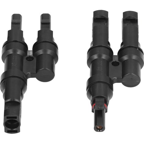 1 Paar Solar-Abzweigverbinder 2 auf 1 Stecker/Buchse wasserdicht für PV-Modulkabel 40 A 1000 V DC (1/5)