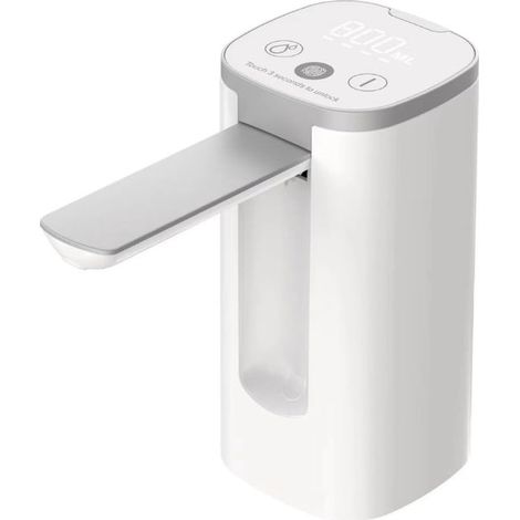 DISPENSADOR DE AGUA BLANCO Bomba dispensadora de agua portátil y recargable co，salida de agua de 200 ml/600 ml/800 ml，800 ml，600 ml，200 ml，BLANCO