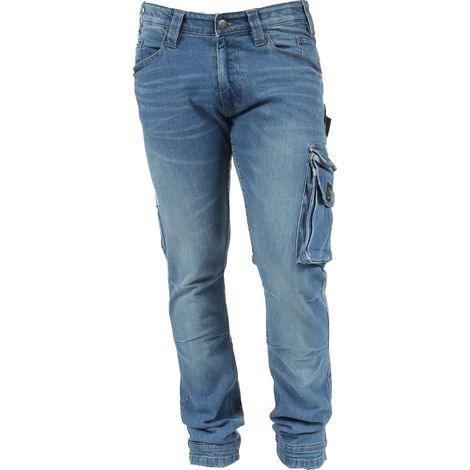 RICA LEWIS mod. JOB Pantalone TAGLIA 46 pantaloni da lavoro jeans resistenti con tasconi (1/2)