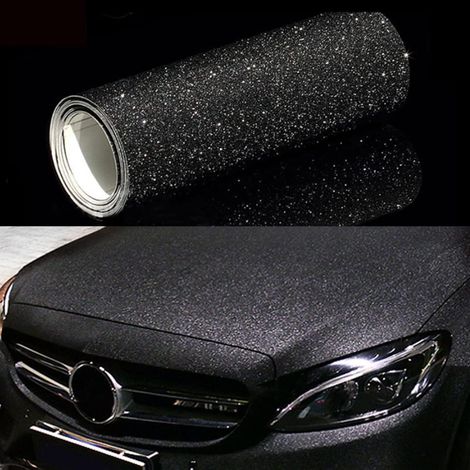CompeFun Klebefolie für Autos, Motorräder und Fahrräder, 30 x 152 cm, schützt Autos, Motorräder und Fahrräder. Glänzender Diamanteffekt (2 Sets). (1/5)