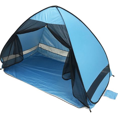 Tente automatique portable d'extérieur – Protection UV, anti-insectes, parasol de plage, version en filet : 200 x 120 x 130 cm (1/5)