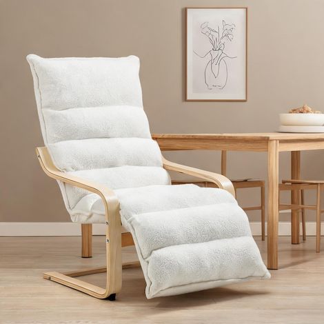Fauteuil de salon en polyester Birkenlaminat 114 x 67 x 105 cm (1/5)