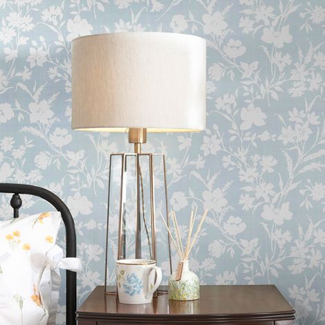 Papier peint intissé Laura Ashley Rye Pale Seaspray 1005 x 52cm Bleu (1/5)